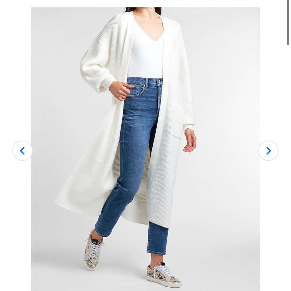 Express Cozy Ribbed Duster Cardigan,Brand new